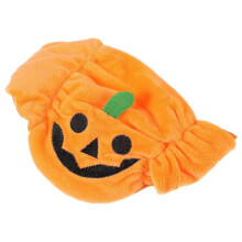 Cappello a forma di zucca per animali domestici, costume per festa di Halloween, arancione
