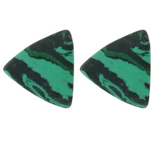 Juego de 2 púas de guitarra verdes, duraderas, diseño ergonómico, cómodas, ligeras y portátiles para músicos.