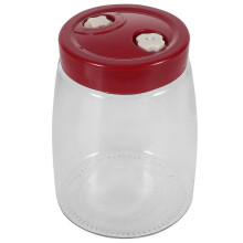 Pote de vidro transparente para fermentação, ideal para hotéis, dormitórios e cozinhas, com capacidade de 1400ml (1 unidade).