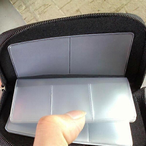 Memory Holder Case for Storage with 22 Slots Portable Black Zippered Pouch 2
