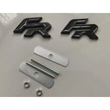Gloss Black FR Rear + Front Grill Badge Seat Leon Ibiza Ateca 65MM