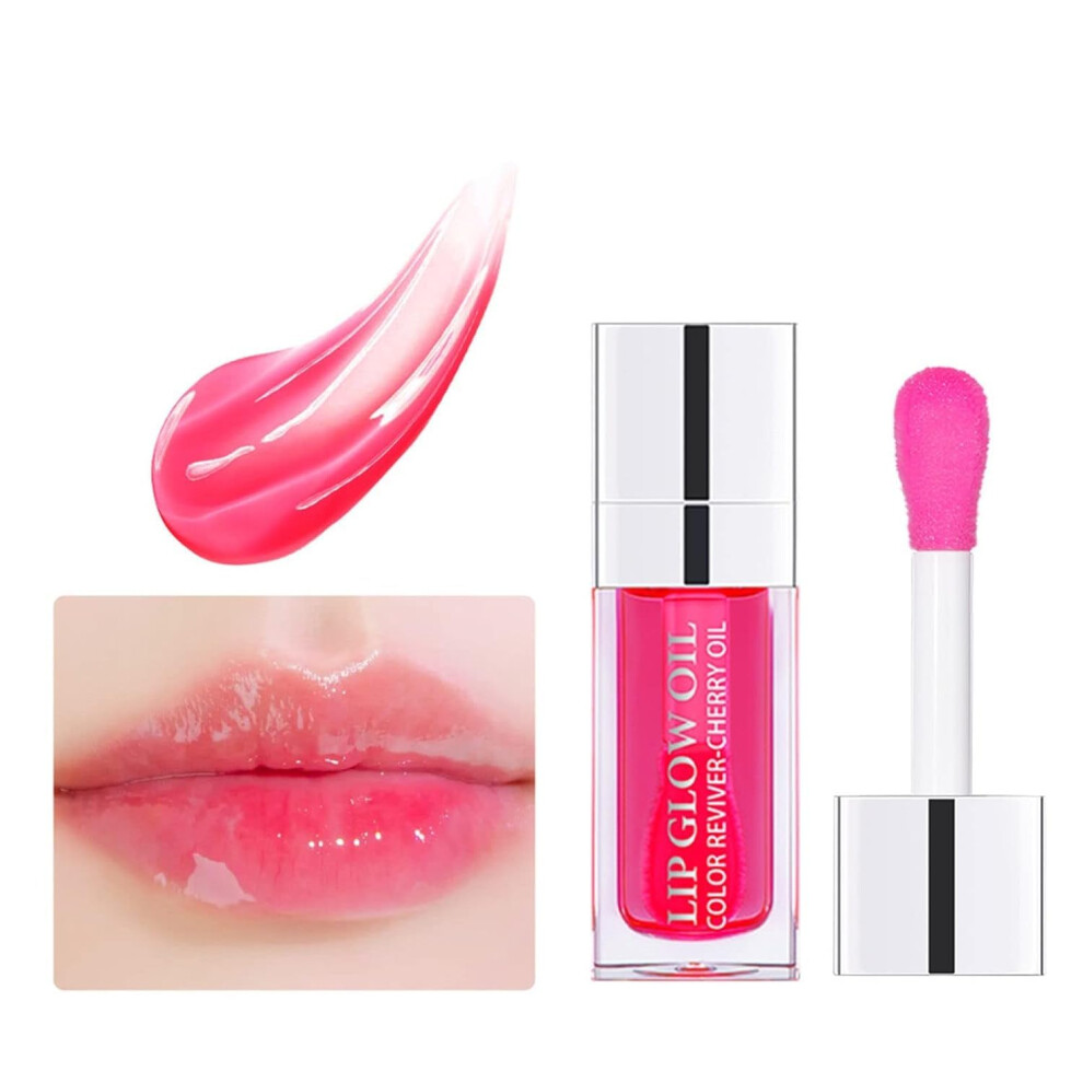 Lip Oil with Deep Hydration and NonSticky Comfort, Tinted Gloss for Dry Lips, 0.20 Fl Oz