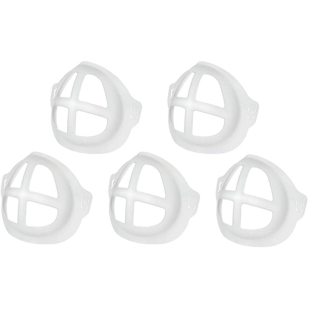 5 Pcs 3D Mask Bracket For Makeup Protection And Breathing Comfort, Reusable Support Frame 9164114333063