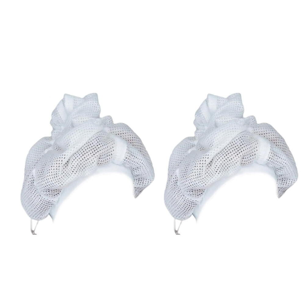 Adjustable Net Plopping Cap for Curly Hair Drying with Drawstring Mesh and Frizz Reduction