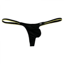 (Black, L(30-32inch)) Mens Ice Silk Thong Mini Micro Bikini G-string Swim Tanga Underpant Low Rise Male Sexy Beachwear Sunbath T-back Panty Underwear
