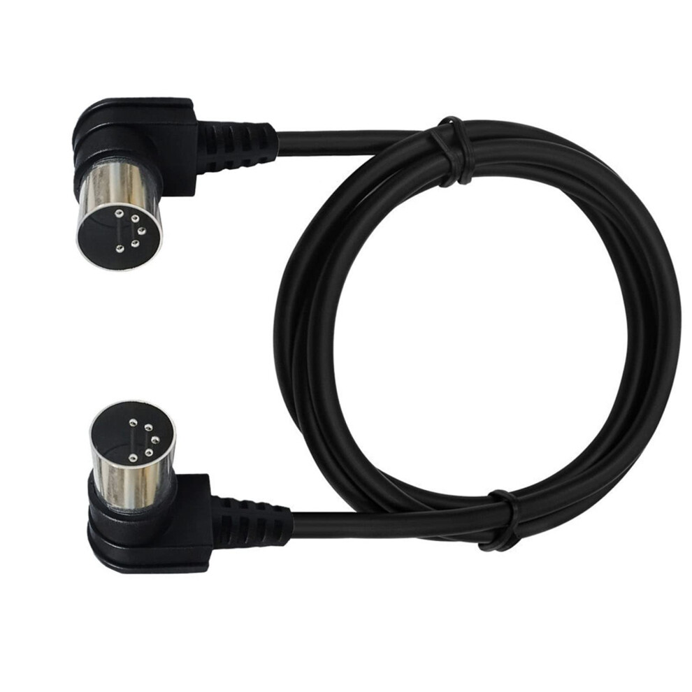 Double 90 Degree Right Angled Cable Din Plug Socket Extension Cord Wire Male Din5pin 3M 5Pin Din Connector 9164114343055
