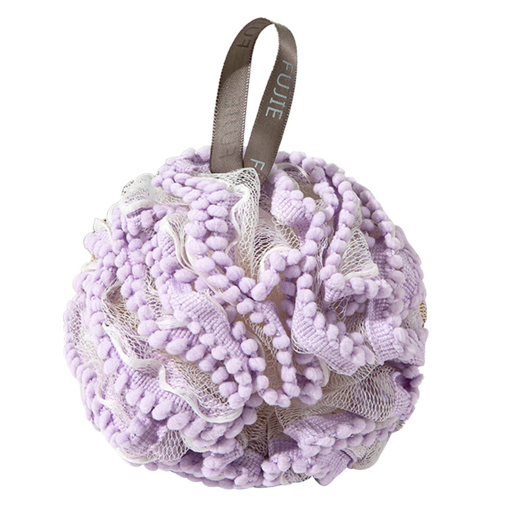 Purple Large Bath Loofah Sponge For Gentle Skin Exfoliation, Rich Foaming, Quickdrying Body Scrubber