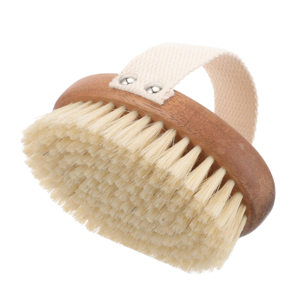 Body Brush with Soft Bristles for Shower, Gentle Exfoliation Dry Brushing, Durable Wood Handle