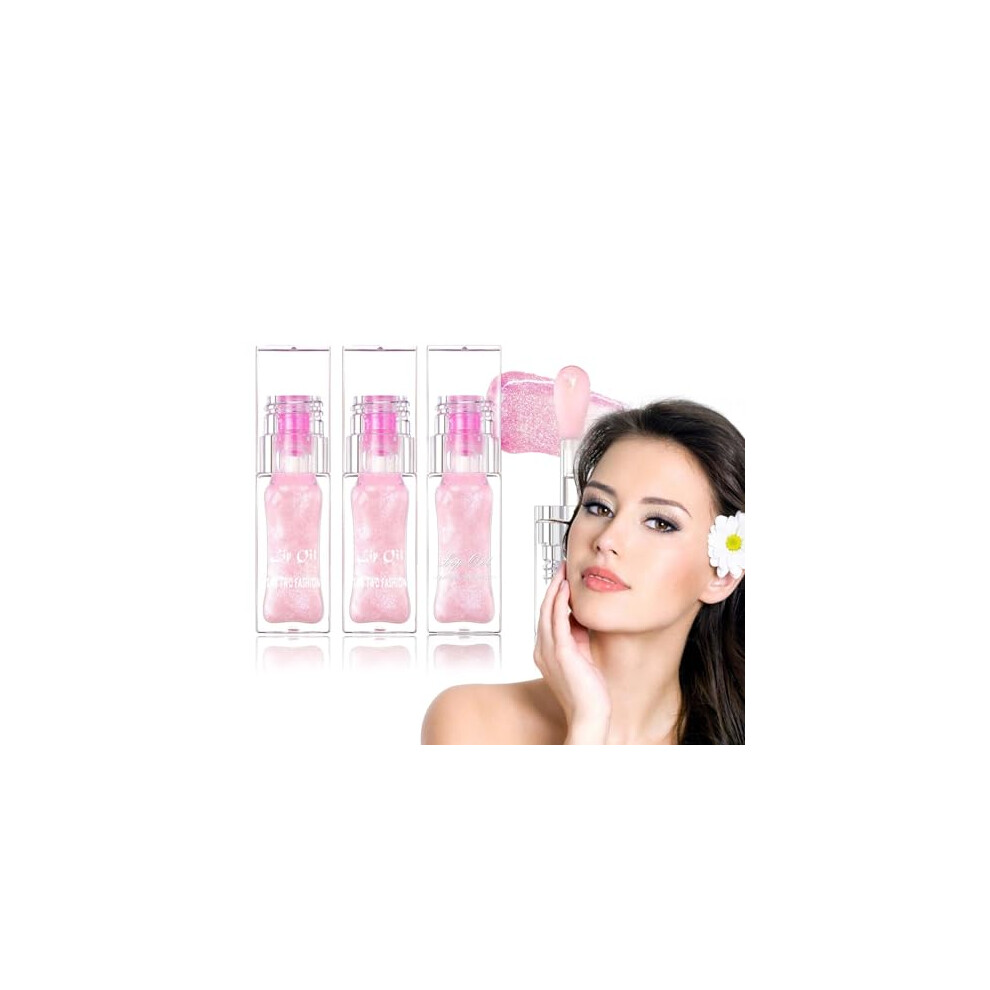 Color Changing Lip Oil Set with Magic ColorAdaptive Technology, LongLasting Hydration, 3pcs