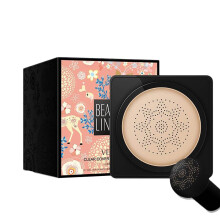 Long-Lasting Waterproof CC Cream (with Mushroom-Head Cushion Puff) 02#Ivory White