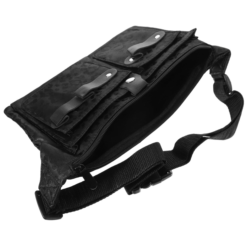 Hairdressing Waist Bag With Large Capacity Barber Scissor Pouch Adjustable Belt For Stylists 9365369526747