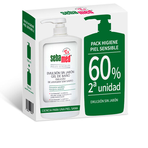 Sebamed Soap Free Emulsion Bath Gel 2 x 750ml