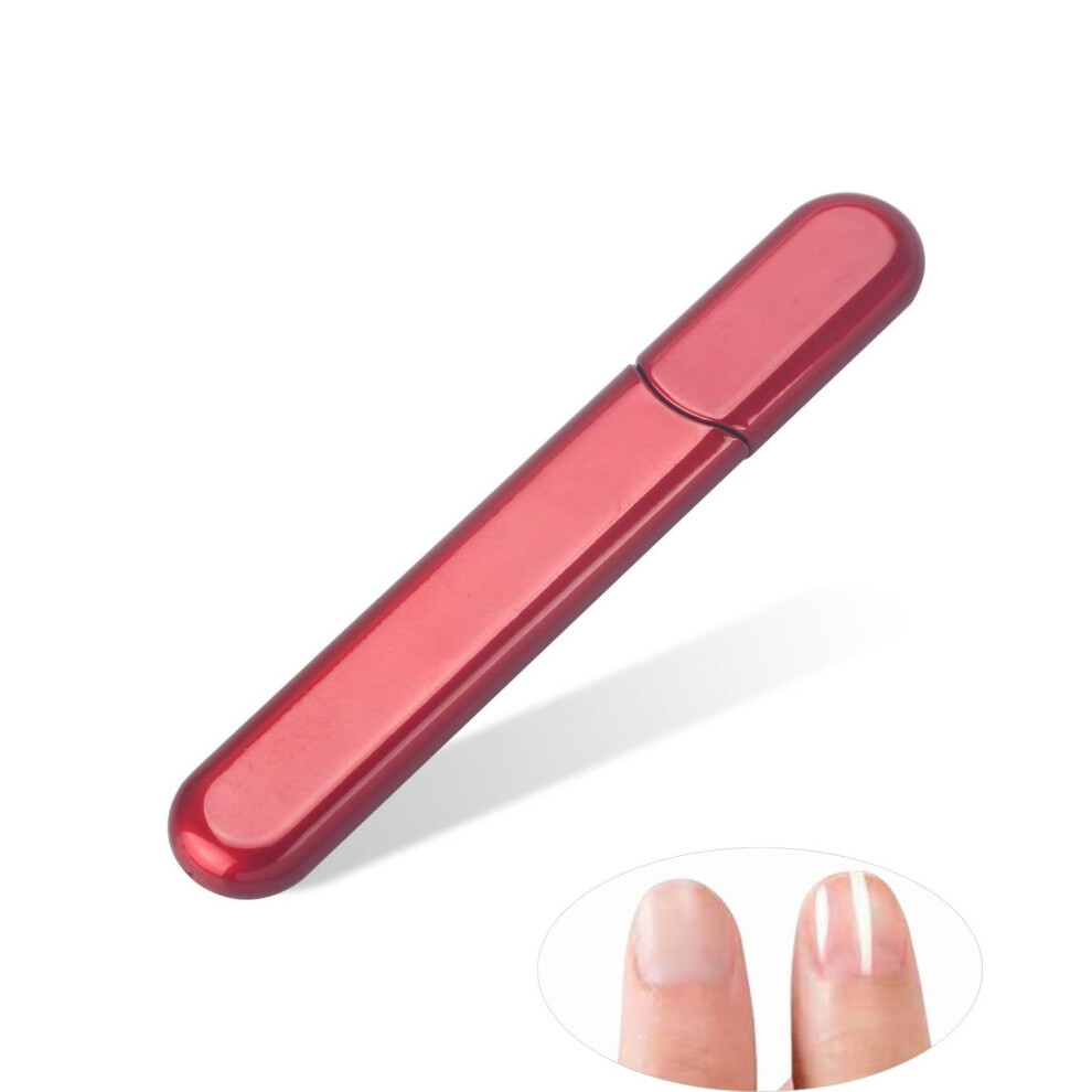 Red Glass Nail File Â Professional Durable Dualsided Nail File For Gentle Shaping And Smooth Finish