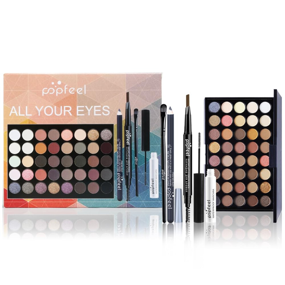 Makeup Kit for Women AllinOne Eyeshadow Palette 5 Piece TravelFriendly Complete Makeup Set