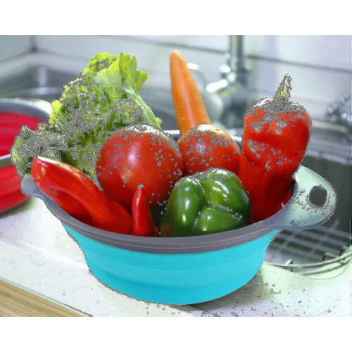 Collapsible Colander And Strainer- Sturdy Percompatible Withated Plastic Base 2