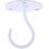 Empty Hook Cabinet Floor Wardrobe Lantern Mosquito Net Ceiling Hook (white) (1pcs) 1
