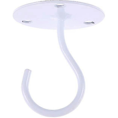Empty Hook Cabinet Floor Wardrobe Lantern Mosquito Net Ceiling Hook (white) (1pcs)