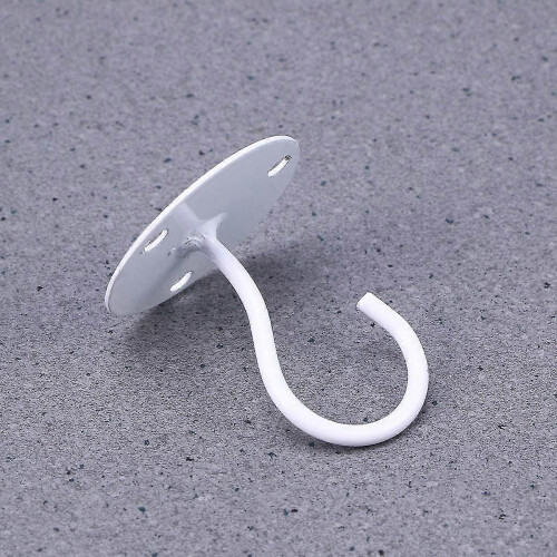 Empty Hook Cabinet Floor Wardrobe Lantern Mosquito Net Ceiling Hook (white) (1pcs) 1