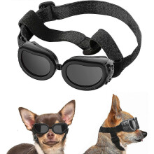 Small Dog Sunglasses Uv Protection Goggles Eye Wear Protection with Adjustable Strap Water