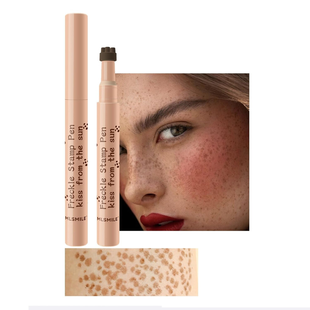 Dark/Brown Freckle Pen Waterproof Long Lasting Quick Dry 3D Stamp Natural Fake Freckles Makeup 04