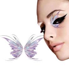 Eye Glitter Stickers Temporary Eye Tattoos Butterfly Design for Festival Party Makeup 105120mm
