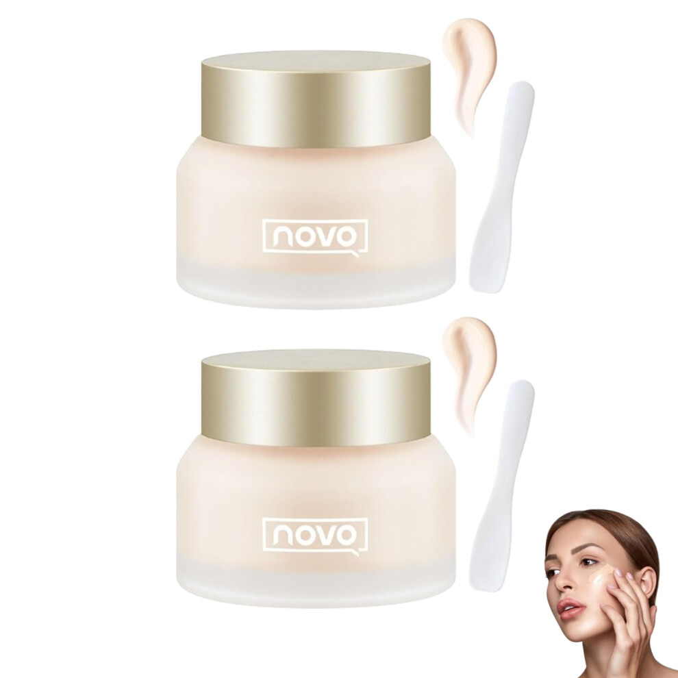 Liquid Foundation 30g 2PCS Full Coverage Waterproof LongLasting Hydrating Makeup
