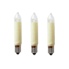 (B 20pcs) 20pcs E10 Led Candle Lamp Small Socket Plug 8-55v 0.1-0.2w Length 65mm Replacement Lamp Schwibbogen