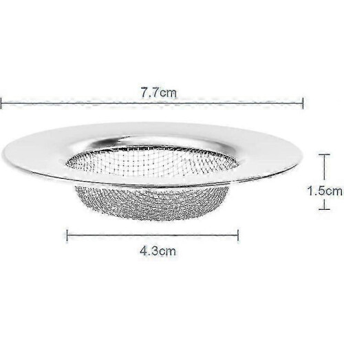 3pcs Healwe Sink Strainer 7.7cm Stainless Steel Drain Strainer, Prevent Clogged 1