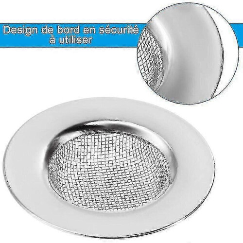 3pcs Healwe Sink Strainer 7.7cm Stainless Steel Drain Strainer, Prevent Clogged 2
