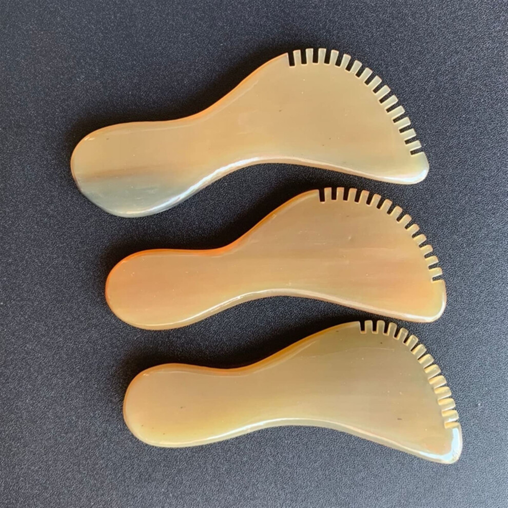 Gua Sha Tool Natural Horn Facial Massage Board for Face and Eye Lifting Wrinkle Reduction