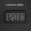 (Solid Wood Color) Wooden Lcd Digital Alarm Clock Smart Sensor Night Light With Snooze Date Temperature 12/24hr Switchable 5