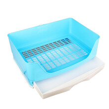 Rabbit Litter Box with SlideOut Tray, Small Animal Potty for Guinea Pigs, Chinchillas, Rabbits
