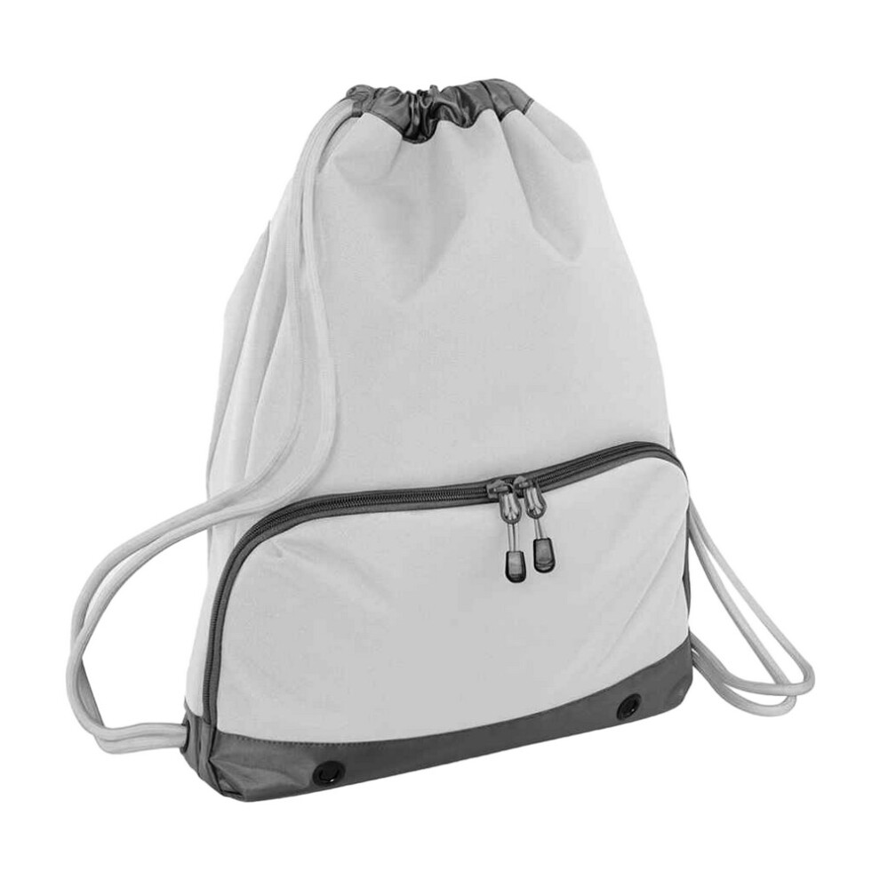 New Bagbase Unisex (One Size, Ice ) Athleisure Drawstring Bag Grey