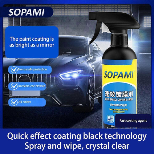 (1 set)1-3set Sopami Car Coating Spray,3 in 1 Multi-functional Quick Effect Coating Agent 1