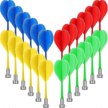 24 Pieces Magnetic Darts Safety Plastic Darts Replacement Dart for Boys Girls And Adults Target Game Toys