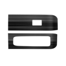 For Alphard 40 Series 2023+ Stainless Steel Door Armest Window Lift Switch Glass Control Panle Cover Black Rhd