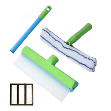 (Green) Alisanda Recyclable Silicone Window Squeegee Kit,Window Squeegee Cleaner Kit