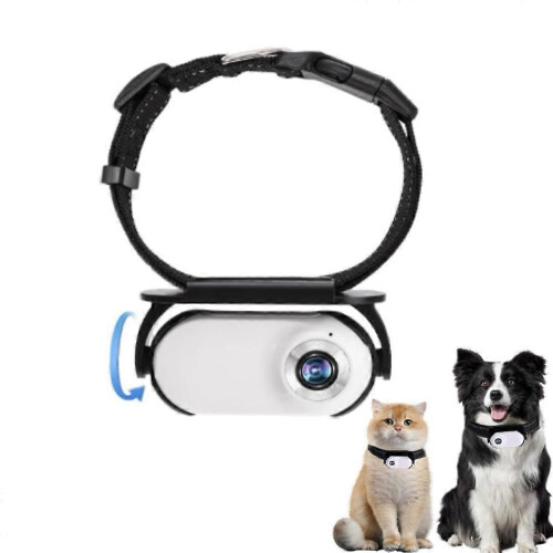 (White) Catcam Pro, Cat Cam Pro 2.0, HD 1080p Video Camera Mini Collar Camera