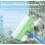 (Green) Alisanda Recyclable Silicone Window Squeegee Kit,Window Squeegee Cleaner Kit 4