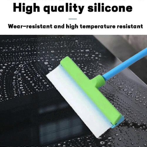 (Blue) Alisanda Recyclable Silicone Window Squeegee Kit,Window Squeegee Cleaner Kit 2