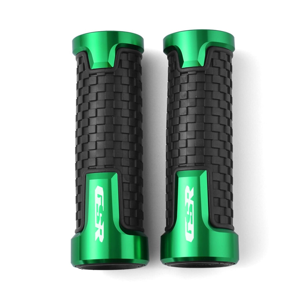 Motorbike Handlebar Grip Cnc Aluminum Rubber Color Orange Silver Black/Blue/Green 9365369535114