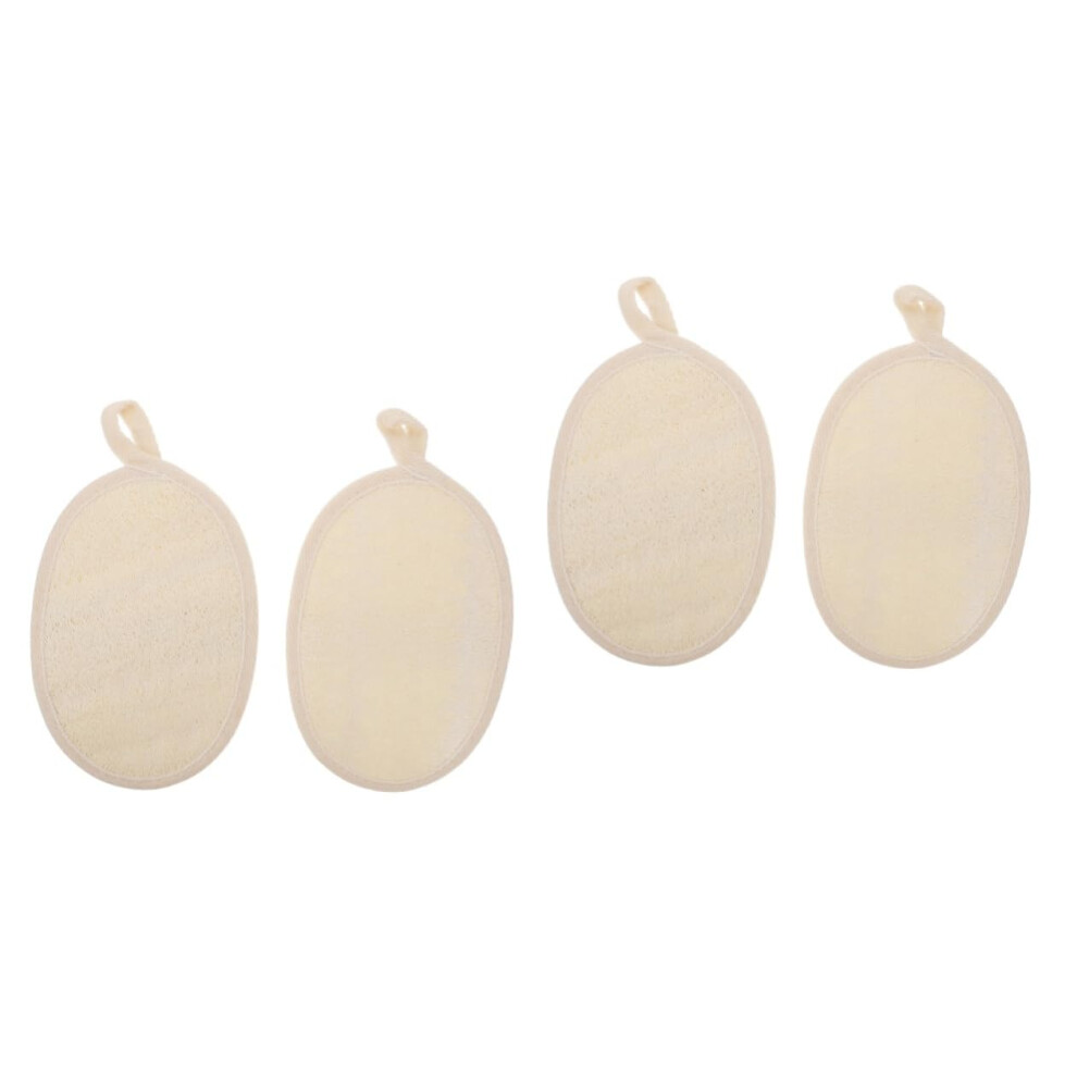 4pcs Exfoliating Loofah Bath Towels for Back and Body, Deep Cleansing and Gentle Skin Exfoliation