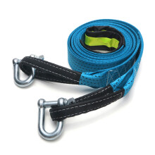 Roadside Assistance Towing Band Reflective Strips Towing Cable Heavy Duty Tow Belt Tensile Car Tool