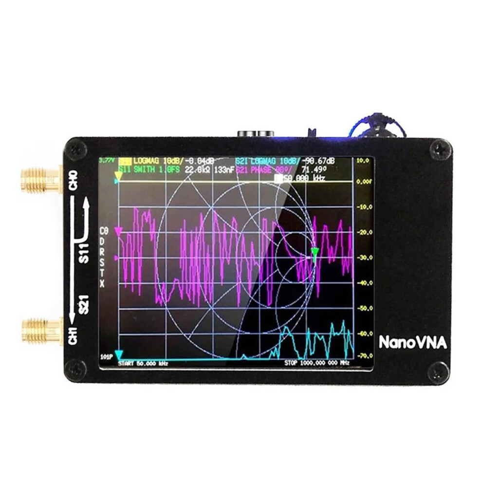 2.8Inch Vector Network Antenna Analyzer 50Khz1.5ghz Mf Hf Vhf Uhf Digital Antenna Tester Supports 32Gb Black 9365369535657
