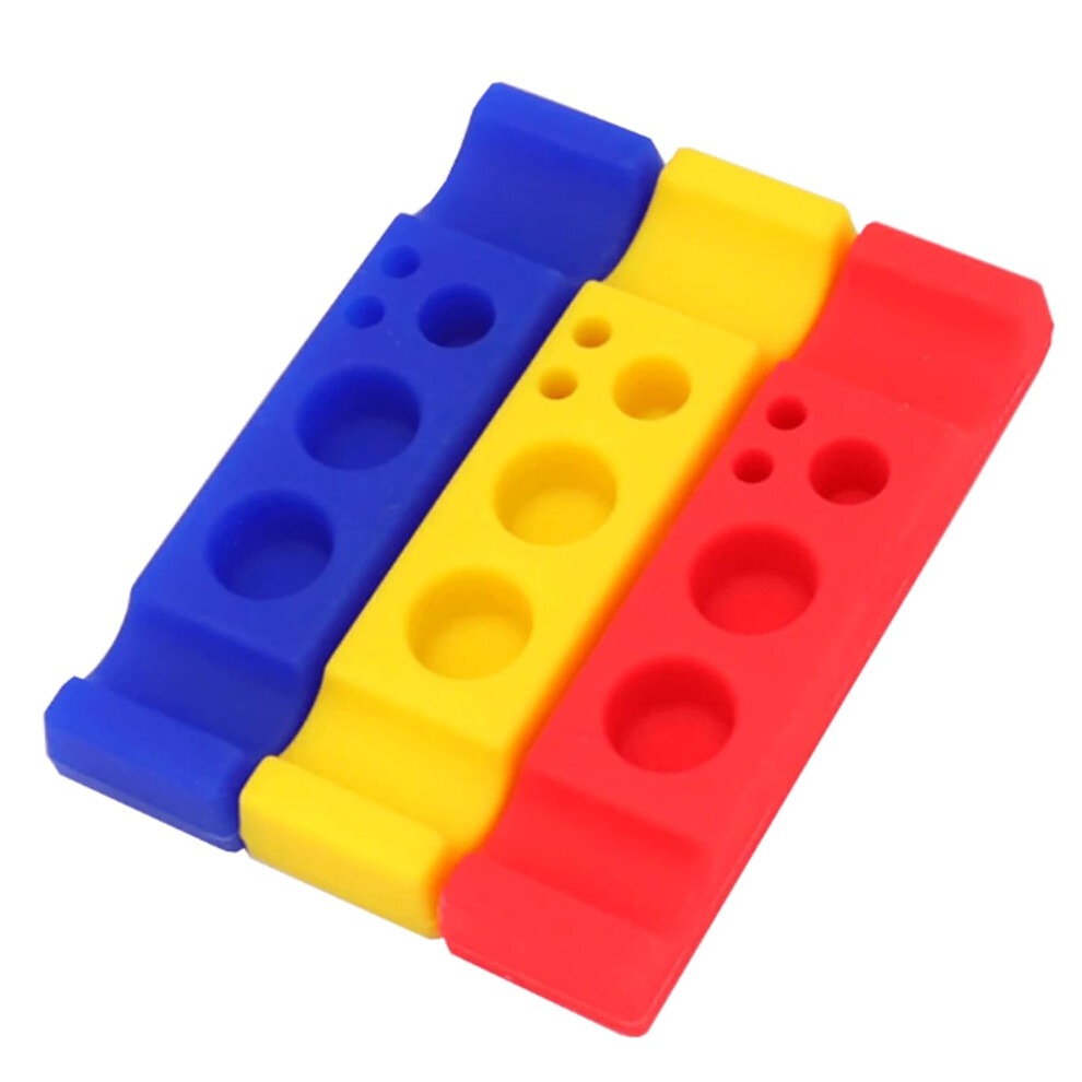 Tattoo Pen Stand 3 Pack Silicone Holder with Stable UShaped Groove for Artists