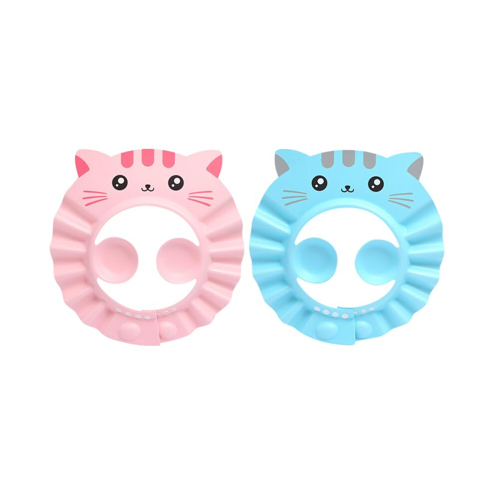 Adjustable Baby Shower Cap with Ear and Eye Protection, Waterproof Infant Bath Hat for Toddlers