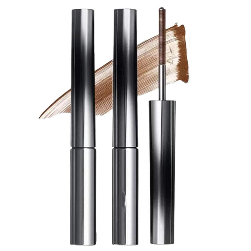 Waterproof Curling Mascara with Precision Iron Wand, SmudgeResistant Long Wear, Brown