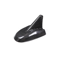 Real Carbon Fiber Car Roof Fin Decorative Aerial Antenna Cover Sticker Base for 2014-2019