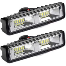 2 X 12v 24v Led Work Light 16 Led 48w Work Light, Ip67 Waterproof Depth Off Road Work Lights for Car Motorcycle Tractor Trucks Atv Suv (48w)