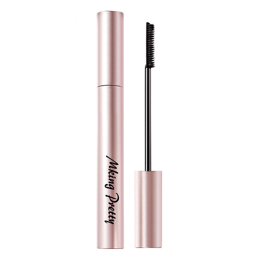 Black Waterproof Lengthening Mascara With Quick Curling Effect And Smudge Proof Longlasting Wear
